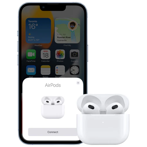 Apple AIRPODS 3 - Écouteurs boutons 100 % sans fil (3e génération) avec étui de chargement MagSafe