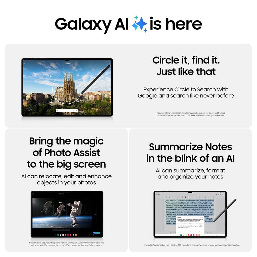 Tablette Android Samsung Galaxy Tab S9 14,6" 512 Go