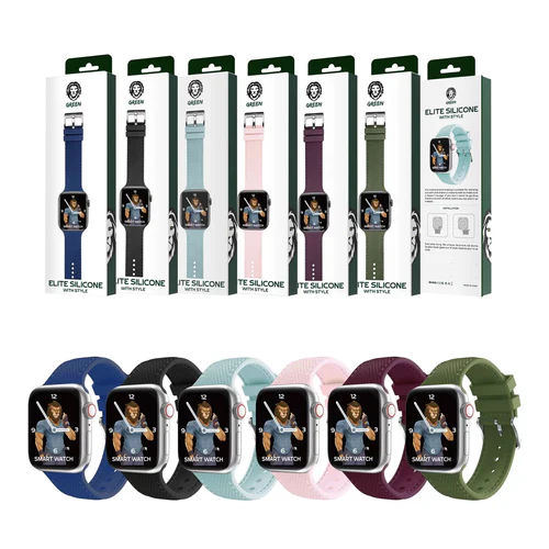 Green Lion Elite Silicone 42mm/44mm